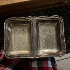 Vintage Silverplate Dual server
